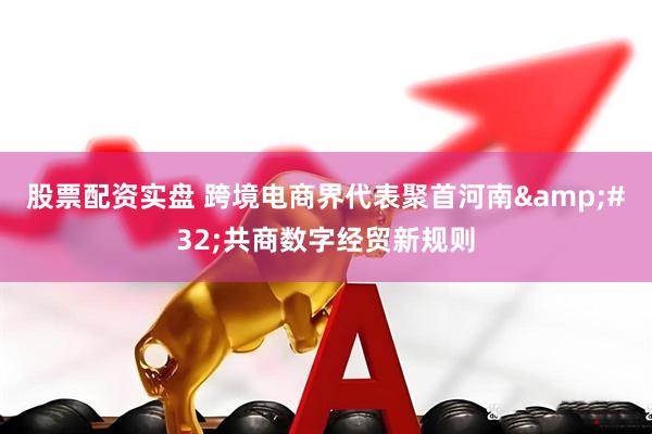 股票配资实盘 跨境电商界代表聚首河南&#32;共商数字经贸新规则
